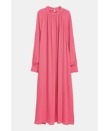 New H &amp; M Women&#39;s Chiffon Midi Dress Pink Size 2 - £41.20 GBP