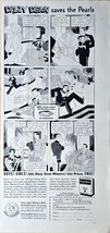 Dizzy Dean Saves the pearls tuxedo get prizes cartoon - 1936 Vintage Pri... - €9,29 EUR