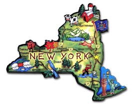 New York the Empire State Artwood Jumbo Fridge Magnet - $7.99