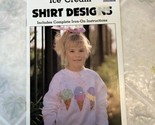 Tulip Iron On Ice Cream Shirt Design T-15 1989 McConnaughey Fabric Paint - $9.49