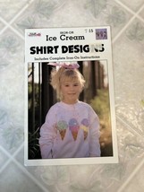 Tulip Iron On Ice Cream Shirt Design T-15 1989 McConnaughey Fabric Paint - £7.58 GBP