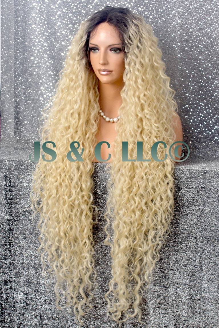 Extra Long Spiral Curly wig Full Volume w. Baby Hair Heat Safe Lace Front Human  Item image 3