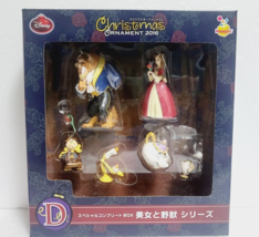 Beauty and the Beast Christmas Ornament special complete Box 2016 Figure - £49.89 GBP