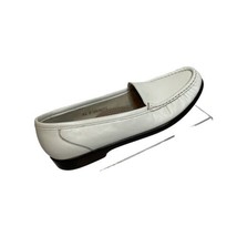 Womens White Leather SAS® Tripad™ Comfort Foot Bed Slip-On Shoes Size 9.5 - £12.99 GBP