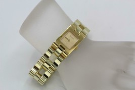 Gucci 2305L Series Stainless Steel Gold Plated Square Quartz Watch 6.75" WRIST - $303.88