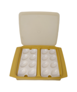 Vintage Tupperware Deviled Egg Carrier/Holder - Harvest Gold 723-1 - €9,44 EUR