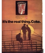 1970 Coca Cola Soda It’s the Real Thing Print Ad Vintage 8.5&quot; x 11&quot; - $379.20 MXN