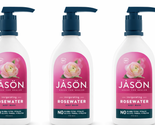 3x JASON Rosewater Invigorating Body Wash Women/Men, For a Gentle &amp; Clea... - $27.71