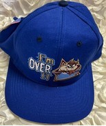 Vtg &#39;98 Looney Tunes TAZ I&#39;m Over It Blue Baseball Hat Cap Tasmanian Dev... - $20.23 CAD