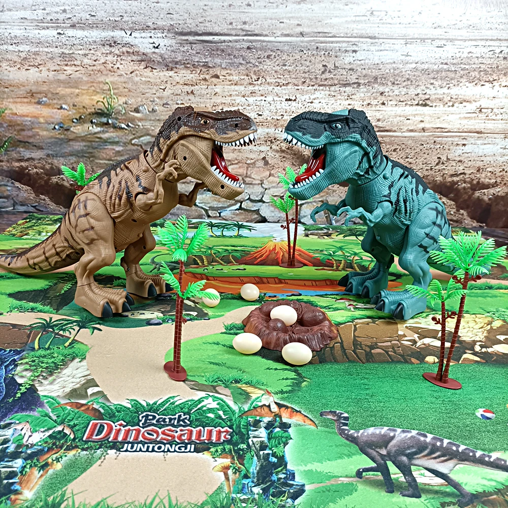Electric Dinosaur Toy Play Mat for Kids Walking Tyrannosaurus Spray Laying Eggs - £36.95 GBP+