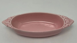 Vintage Pink Miramar Of California Oval Small Serving Bowl 973C Handled - $21.73