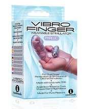 The 9&#39;s Vibrofinger Phallic Finger Massager Purple - £8.87 GBP
