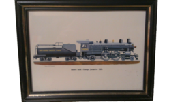 Vintage 5X7 Framed Print by Rich Schlemmer Southern Pacific Passenger Lo... - €15,24 EUR