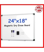 Versatile Magnetic Wall-Mounted Whiteboard Kit 24&quot; x 18&quot; for Organized S... - $860.46 MXN