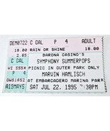 Marvin Hamlisch 1995 Concert Ticket Stub San Diego Embarcadero. JUL 22, ... - £6.51 GBP