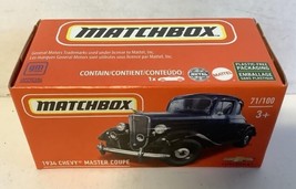 New Mattel HFV07 Matchbox Power Grabs 1934 Chevy Master Coupe 71/100 Die-Cast - £7.07 GBP