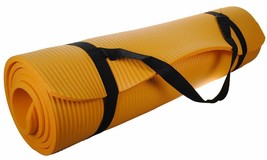 S4O Yoga mat 72&quot; X 24&quot; Extra Thick Exercise Gym Fitness Mat with Carrying Strap - £16.88 GBP+