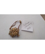 Simulated brass Floral designed stretch costume bangle bracelet handmade  - £3.90 GBP