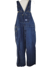 Vtg BIG SMITH Bib Overalls -  44x25  Blue - Cotton Denim Jean Carpenter USA - £23.73 GBP