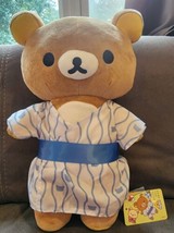 NWT San-X Rilakkuma Kimono Bear 15” Plush Exclusively Round 1  - £47.85 GBP
