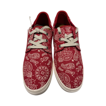 Sun + Stone Mens Kiva Lace-Up Core Sneakers,Red,10.5M - £47.39 GBP