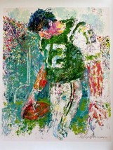 Leroy Neiman Joe Namath Lithograph Poster 36x24 NY Jets - $148.49