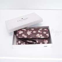 NWT Kate Spade K9297 Boxed Medium Flap Phone Wristlet Wallet Deep Berry Multi - £91.88 GBP