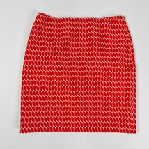 Ann Taylor Petite Womens Pencil Straight Skirt Size 00P Orange White Lined - $23.74