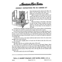 GILBERT HO AMERICAN FLYER TRAINS CABOOSE KIT INSTRUCTION SHEET Copy - $6.99
