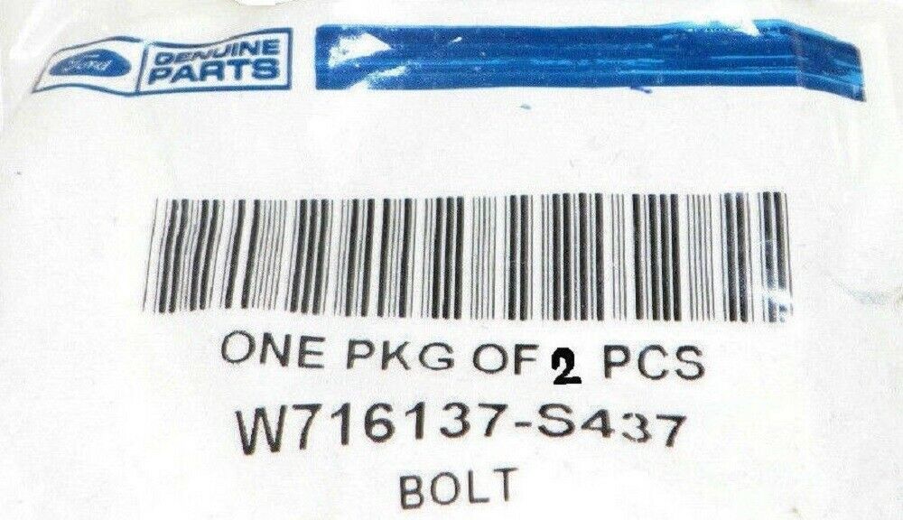 Genuine OEM Ford W716137-S437 Turbocharger Oil Return Tube Bolt 2pcs W71... - $14.75