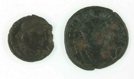 Ancient Roman 2-Coin Set // Emperor Aurelian Antoninianus &amp; Emperor Valens AE3 - £43.52 GBP