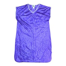 Anthony Richards Purple Womens Sleeveless Nightgown M 100% Polyester Sat... - $23.36