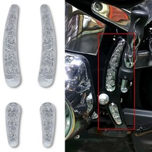 3D Chrome Plated Skull Motorcycle Bike Swing Arm Accent Set for Harley - £8.61 GBP