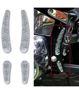 3D Chrome Plated Skull Motorcycle Bike Swing Arm Accent Set for Harley - $10.95