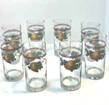 Libby Corelle Abundance Fruit 16 oz. Drinking Glasses Tumblers Set of 8 VTG READ - £25.68 GBP