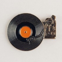 Old School Record Player Enamel Pin Novelty Fashion Jewelry - £6.38 GBP