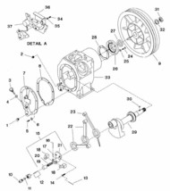 15T Ingersoll Rand compatible Crankshaft Assembly Bearing 30211601 ref 2... - £599.51 GBP