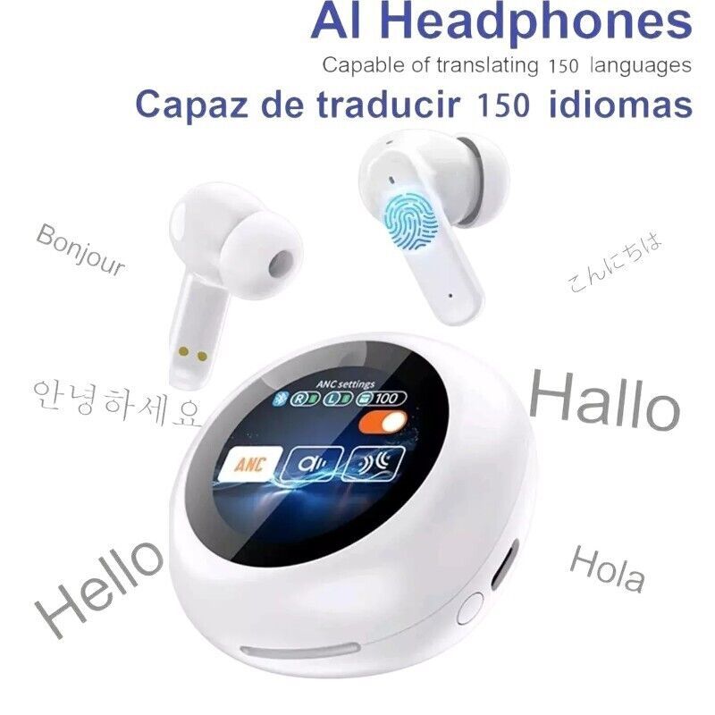 200 Language Translator Earbuds Two Way Real Time Smart Translation AI B... - $24.99