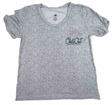 C&amp;C California Women&#39;s Chill Out Gray  T Shirt Sleep Size Large - £9.33 GBP