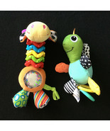 Lot of 2 Rattles Teething Toys Giraffe, Turtle Infantino, Play Grow Baby - £14.33 GBP