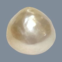 Massive 14.6 x 14.2mm 20.7 Carats Natural Pale Gold South Sea Baroque Pearl - $79.20