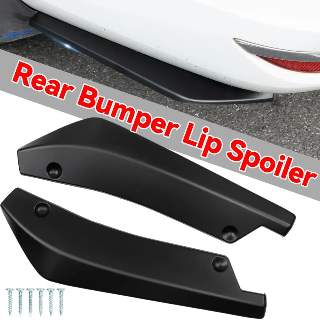 2PCS Universal Rear Bumper Lip Diffuser Wrap Angle Splitter Canards Aprons Sid - £17.02 GBP