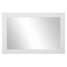 Pendleton Rustic White Framed Wall Mirror - 36&quot; x 24&quot; - £128.99 GBP