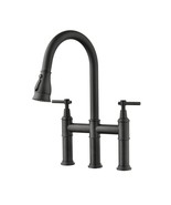 Double Handle Kitchen Faucet w/ Pull-Down Sprayer - $252.59 CAD