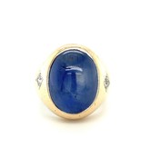 Authenticity Guarantee 
Star Sapphire and Diamond 18K Yellow Gold Ring - €18.367,88 EUR