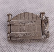 Longaberger Collectors Club Pin Broach Lapel 2000 Silver Fence Gate - £5.46 GBP