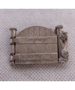 Longaberger Collectors Club Pin Broach Lapel 2000 Silver Fence Gate - £5.46 GBP