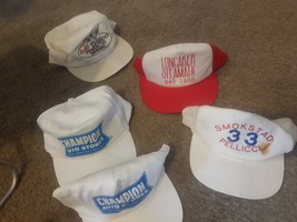 VTG  LOT of 5 / 90&#39;s 80&#39;s Racing AC Delco Champion Smokstad Hat Cap Trucker OSFA - £37.25 GBP