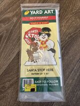 1998 Yard Art Santa Stop Here Pattern for Plywood #YA30019 Snowman Reindeer - €7,66 EUR