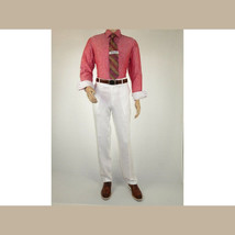 Men's Summer Linen Suit Apollo King Half Lined 2 Button Modern Fit SLN8 White image 8